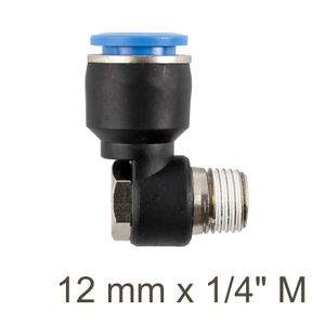Swivel Elbow Pu 12mm X 1/4' M
